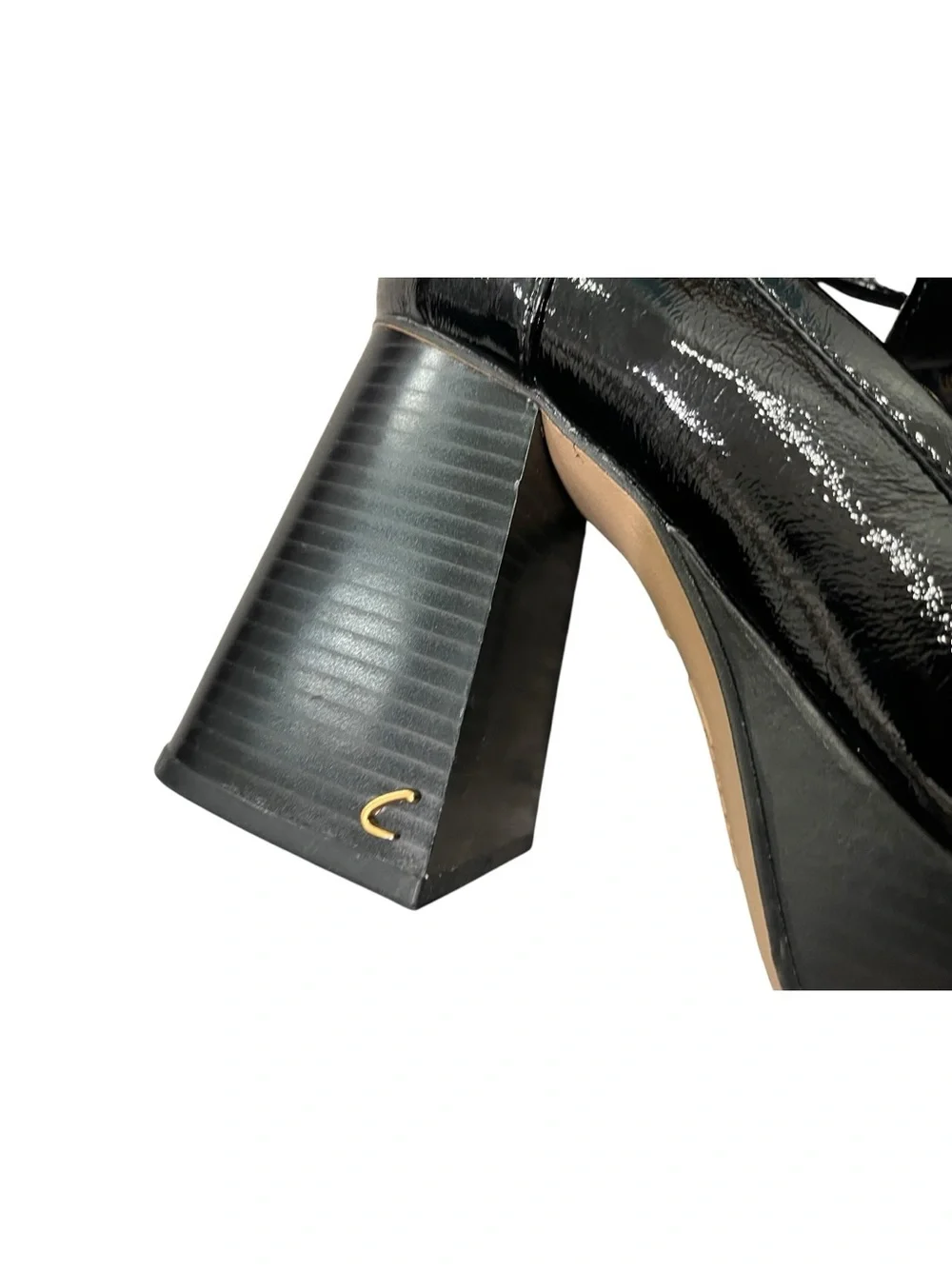 Circus by Sam Edelman Black Patent Platform Loafers Excellent Condition 7.5